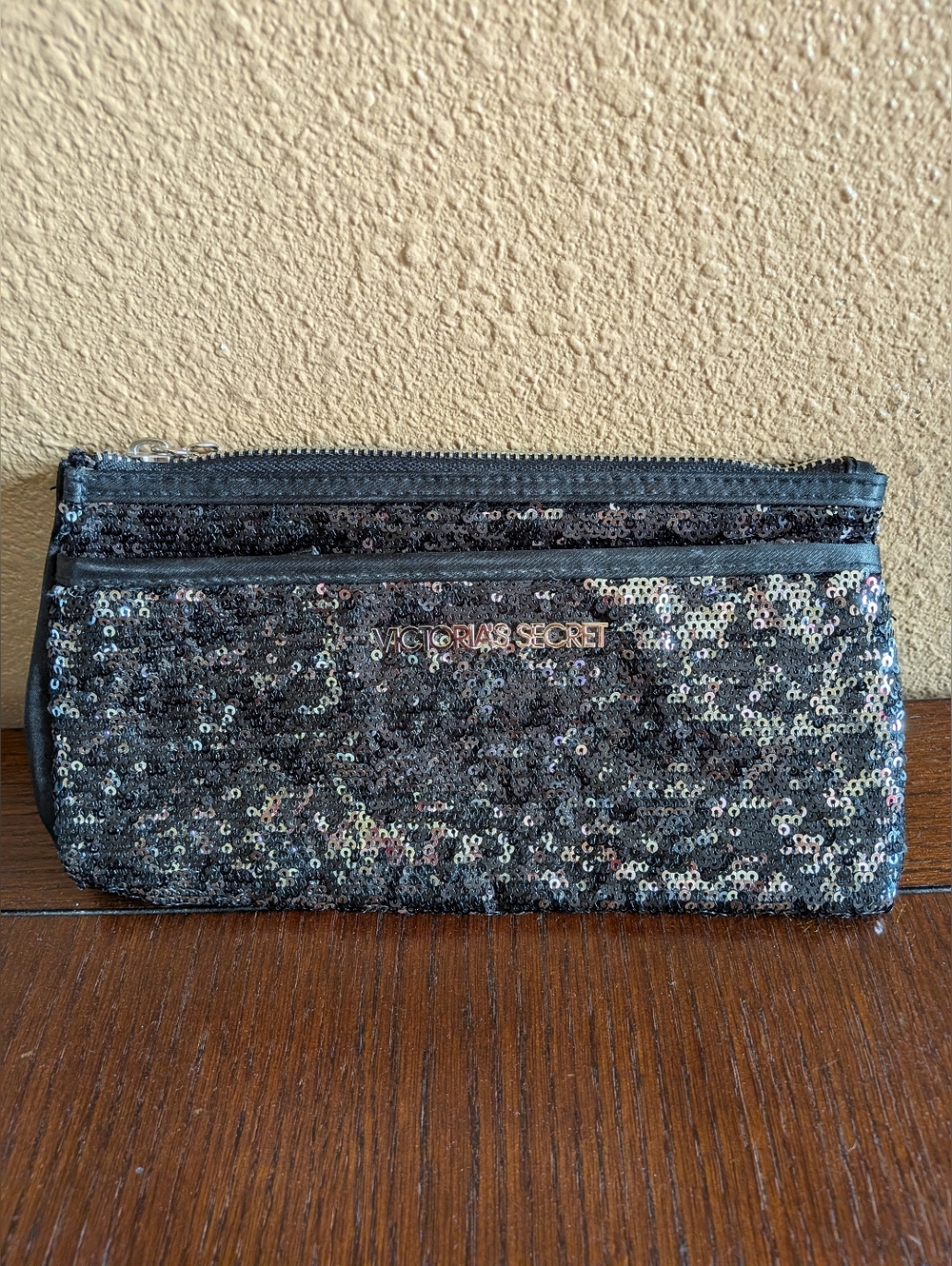 Victoria's Secret Sequined Zippered Bag